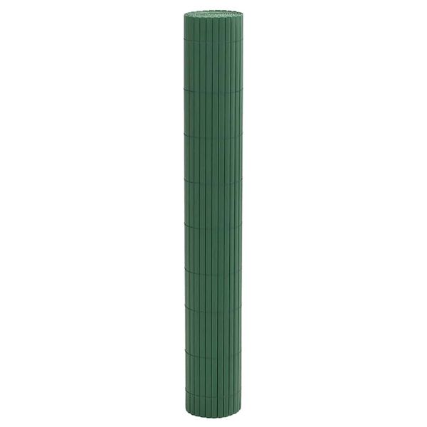 vidaXL Gartenzaun Doppelseitig Gr&uuml;n 1,8x3 m PVC