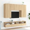 vidaXL TV-Wandschrank Sonoma-Eiche 100x30x30 cm Holzwerkstoff