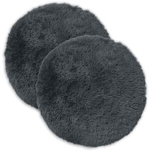 vidaXL Kissen mit Kissen HEERLEN 6 Stk. Anthrazit PV Fleece