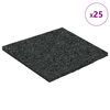 vidaXL Gummigranulat-Patiopad Schwarz 9 x 9 x 0,3 cm Gummi