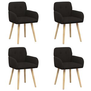vidaXL Esszimmerst&uuml;hle 4 stk. Boucl&eacute; Schwarz 59 x 56,5 x 85 cm