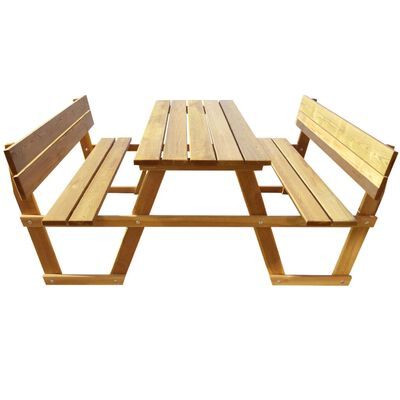 vidaXL Picknicktisch mit Bänken 150x184x80 cm Kiefernholz Imprägniert