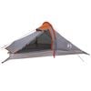 vidaXL Trekkingzelt Grau und Orange 4-Personen