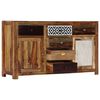 vidaXL Sideboard 140x40x80 cm Massivholz Akazie