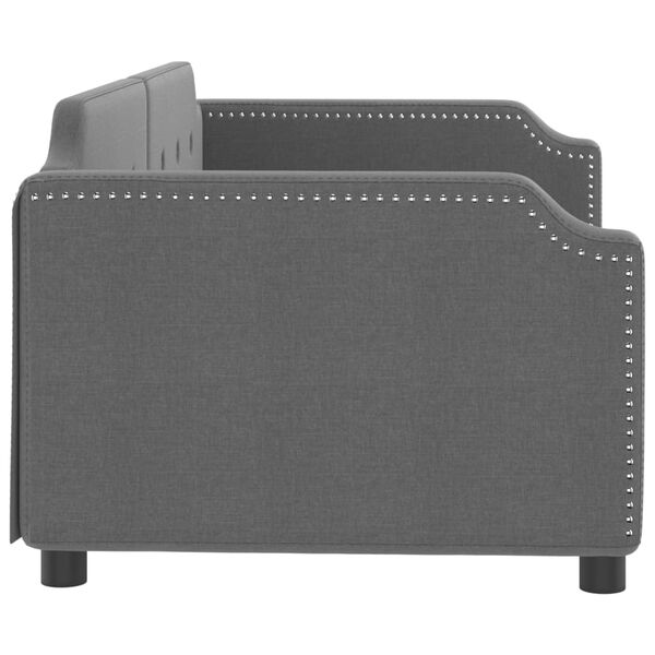 vidaXL Tagesbett Dunkelgrau 90x190 cm Stoff