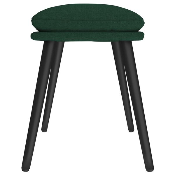 vidaXL Fu&szlig;hocker Dunkelgr&uuml;n 45x29,5x35 cm Stoff
