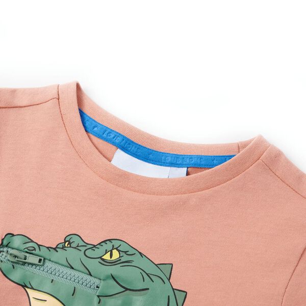 Kinder-T-Shirt Hellorange 92