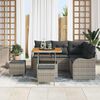 vidaXL Garten-Sofa-Set 8 pcs Grau Poly-Rattan