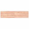 vidaXL Tischplatte 160x40x(2-4) cm Massivholz Behandelt Baumkante