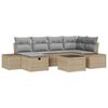 vidaXL Sofa Set mit Kissen 6 pcs Poly-Rattan