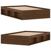 vidaXL Bettgestell Braun Eichen-Optik 120x200 cm
