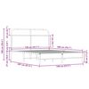 vidaXL Bettgestell ohne Matratze 140x200 cm Sonoma-Eiche Holzwerkstoff