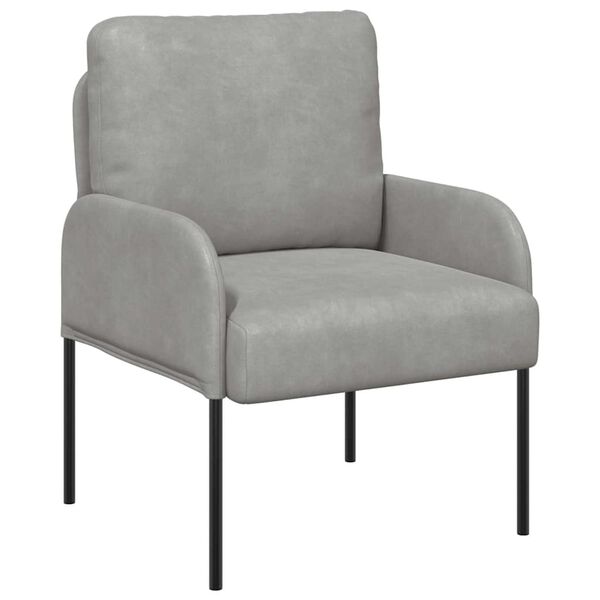 vidaXL Sofas mit Kissen 55cm Hellgrau Sperrholz