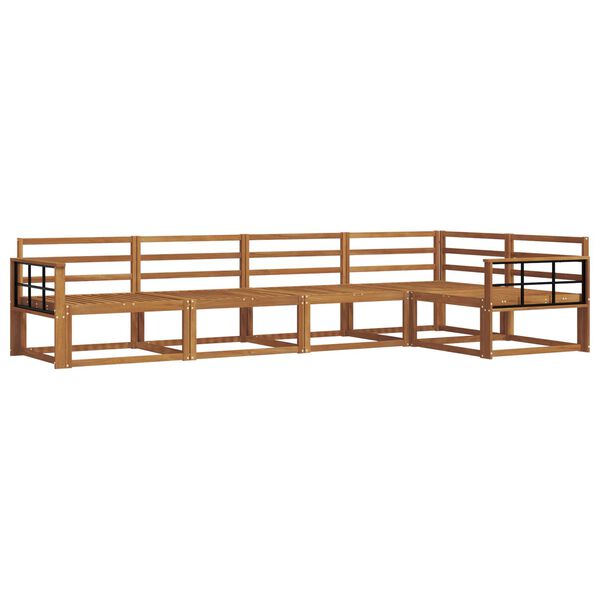 vidaXL Outdoor-Sofagarnitur 5 pcs Natur Massivholz Akazie