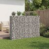 vidaXL Gabionen Hochbeet 3 pcs Silber 250 x 50 x 150 cm