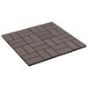 vidaXL Terrassenfliese 11 pcs Dunkelbraun 30 x 30 cm WPC