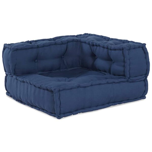 vidaXL Modulares Sofa 3 pcs Indigo Stoff