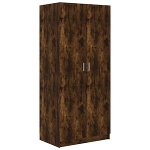 vidaXL Kleiderschrank R&auml;uchereiche 80x52x180 cm Holzwerkstoff