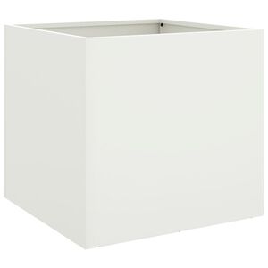 vidaXL Pflanzk&uuml;bel Wei&szlig; 49x47x46 cm Stahl