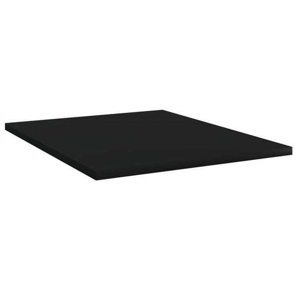 vidaXL B&uuml;cherregal-Bretter 8 Stk. Schwarz 40x50x1,5 cm Holzwerkstoff