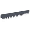 vidaXL Raseneinfassung 10 Stk. 103 x 15 cm Metall Anthrazit