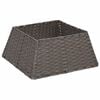 vidaXL Weihnachtsbaumkragen Quadratisch Grau 50 x 50 x 25 cm