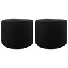 vidaXL Baumwollzwirn 2 stk. 2 mm 100 m Schwarz 100% Baumwolle