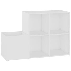vidaXL Flur-Schuhschrank Wei&szlig; 105x35,5x70 cm Holzwerkstoff