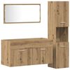 vidaXL 3-tlg. Badm&ouml;bel-Set Artisan-Eiche Holzwerkstoff