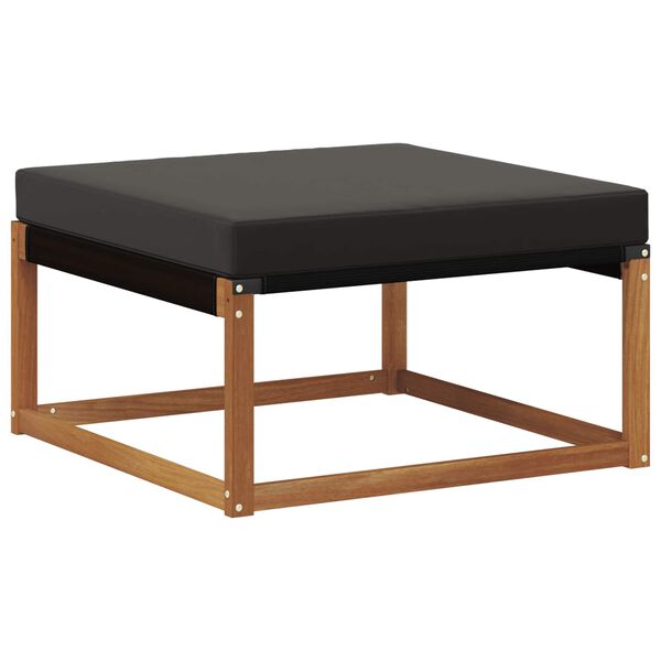 vidaXL Outdoor-Sofagarnitur mit Kissen 4 pcs Nat&uuml;rlich und Schwarz