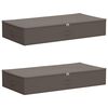 vidaXL Aufbewahrungsbox 2 stk. Vliesstoff 100 x 50 x 18 cm 90 l Grau