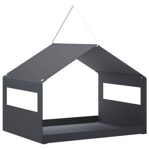 vidaXL H&auml;ngendes Vogelfutterhaus Stahl Anthrazit 30 x 23 x 23 cm