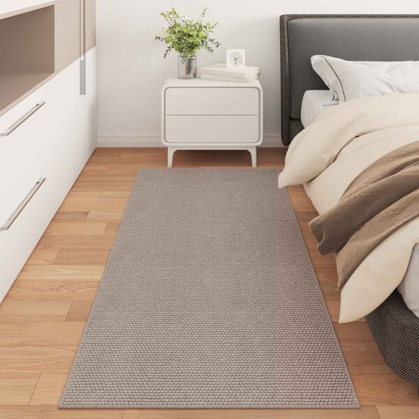 vidaXL Bereichsteppiche Rechtwinklig LUGO Taupe 150 x 80 cm Polyester