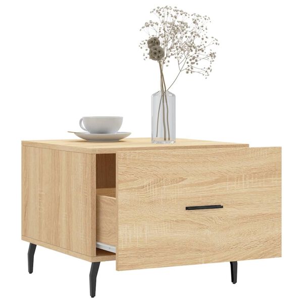 vidaXL Couchtisch Sonoma-Eiche 50x50x40 cm Holzwerkstoff