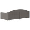 vidaXL Tagesbett Ausziehbar mit Schubladen Taupe 90x200 cm Stoff