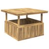 vidaXL Gartenkaffetisch aus massivem Akazienholz h&ouml;henverstellbar