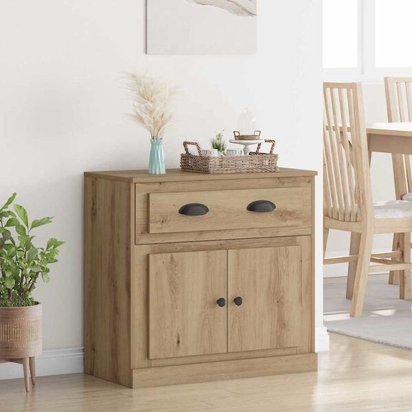 vidaXL Highboard Artisan-Eiche 70 x 35,5 x 67,5 cm Holzwerkstoff