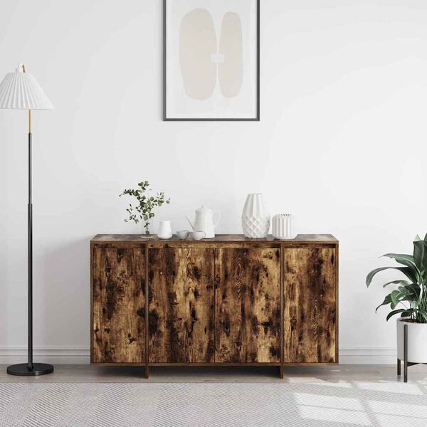 vidaXL Sideboard Ger&auml;ucherte Eiche 135 x 41 x 75 cm Holzwerkstoff