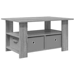 vidaXL Couchtisch Graues Sonoma 77 x 55 x 42 cm Holzwerkstoff