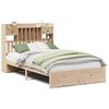 vidaXL Massivholzbett mit Regal ohne Matratze 135x190 cm Kiefer
