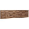 vidaXL Bettkopfteil Natur Massivholz Teak
