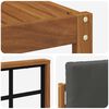 vidaXL Outdoor-Sofagarnitur mit Kissen 5 pcs Natur und Anthrazit
