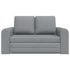 vidaXL Schlafsofa 60cm Hellgrau Stoff