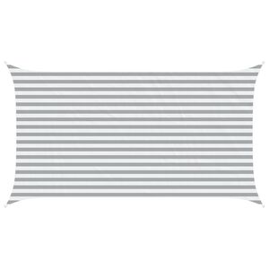 vidaXL Sonnensegel Hellgrau und Wei&szlig; 4,5 x 2,5 m