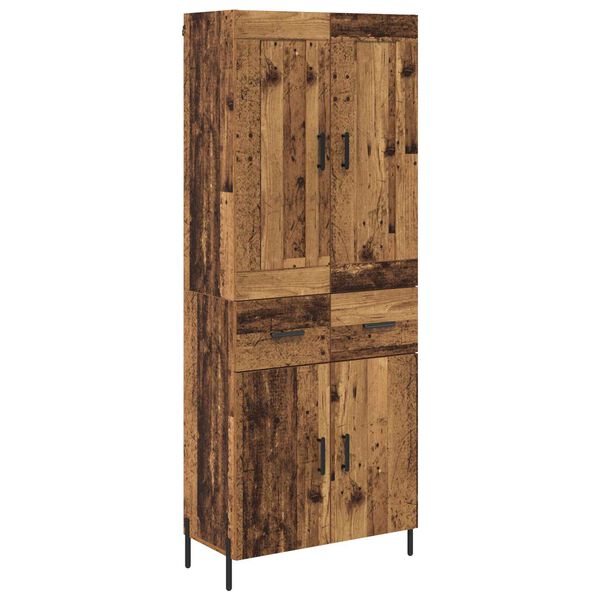 vidaXL Highboard 2 pcs Altholz Holzwerkstoff