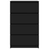 vidaXL Sideboard Schwarz 60x35x98,5 cm Holzwerkstoff