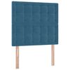 vidaXL Aufbewahrungsbett mit Matratze Dunkelblau 90 x 190 cm Samt
