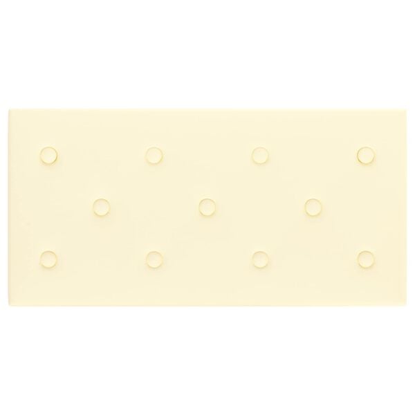vidaXL Wandkopfteilen 12 pcs Creme 60 x 30 cm Kunstleder
