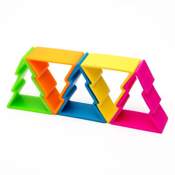 d&euml;na Silikon-Spielzeug-Set B&auml;ume Neon 6 Stk.