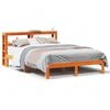 vidaXL Massivholzbett ohne Matratze Wachsbraun 140x190 cm Kiefernholz